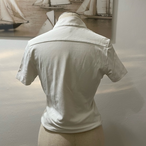 Barbour White Short Sleeve Women's Top - Picture 3 of 8